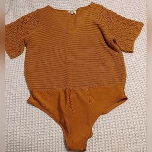 Sweater knit bodysuit